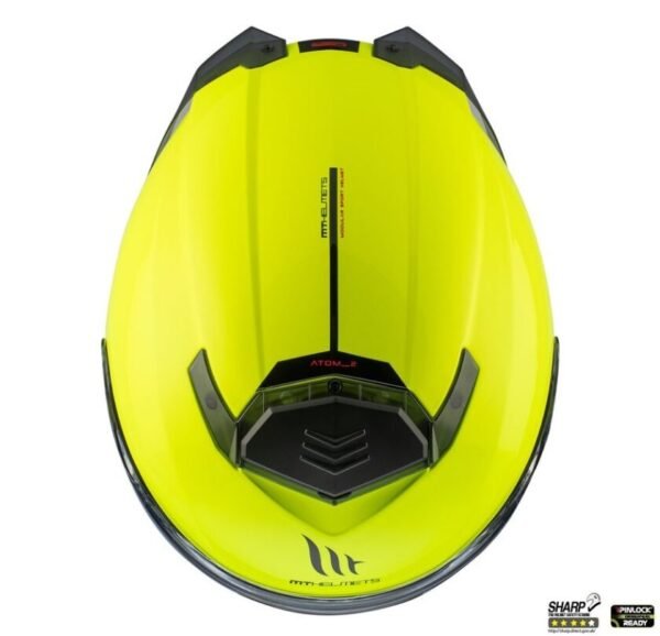 Casca modulabila MT Atom 2 SV A3 galben fluor lucios (ochelari soare integrati) Pinlock Ready – tip viziera: MT-V-35 - imagine 7