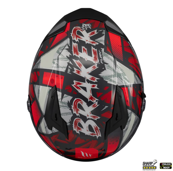 Casca integrala MT Braker SV Fury C5 rosu lucios (ochelari soare integrati) - imagine 6