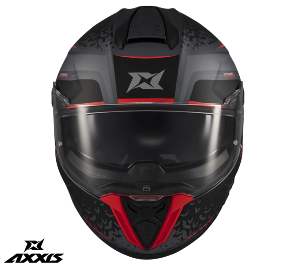 Casca integrala Axxis Hawk Evo SV Dark Justice C1 gri mat (ochelari soare integrati) - imagine 4