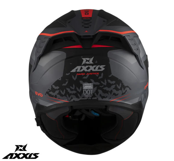Casca integrala Axxis Hawk Evo SV Dark Justice C1 gri mat (ochelari soare integrati) - imagine 3