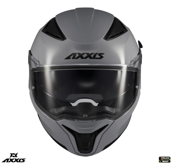 Casca integrala Axxis Panther SV A12 gri lucios (ochelari soare integrati) - imagine 2