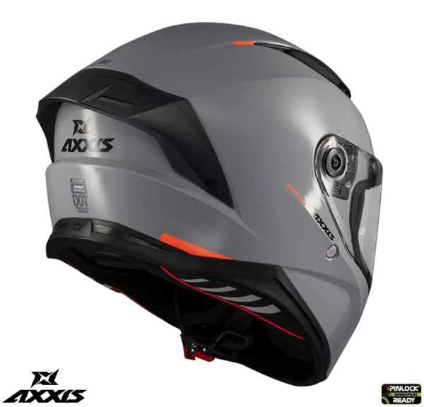 Casca integrala Axxis Panther SV A12 gri lucios (ochelari soare integrati) - imagine 3