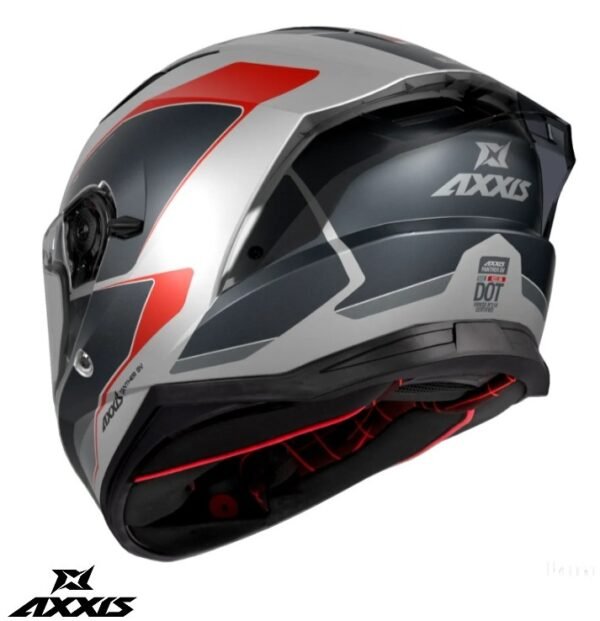 Casca integrala Axxis Panther SV Gale A5 rosu mat (ochelari soare integrati) - imagine 2