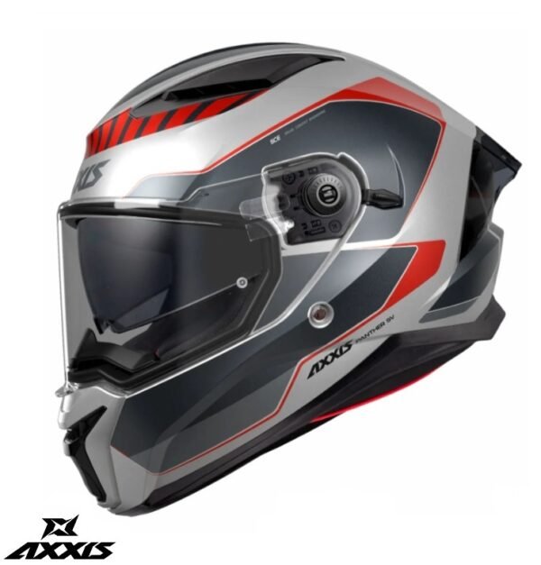 Casca integrala Axxis Panther SV Gale A5 rosu mat (ochelari soare integrati)