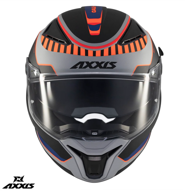 Casca integrala Axxis Panther SV Gale C4 portocaliu mat (ochelari soare integrati) - imagine 2