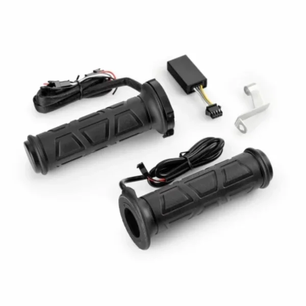 Manere ghidon motocicleta incalzite 2buc 12V (numai cauciuc, fara inlocuirea acceleratiei), Stanga 22mm, Dreapta 25mm - imagine 2