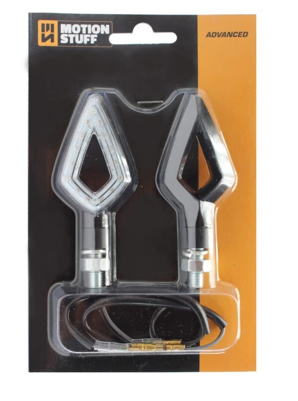 Semnale LED (2 buc) MOTION STUFF Negru - imagine 2